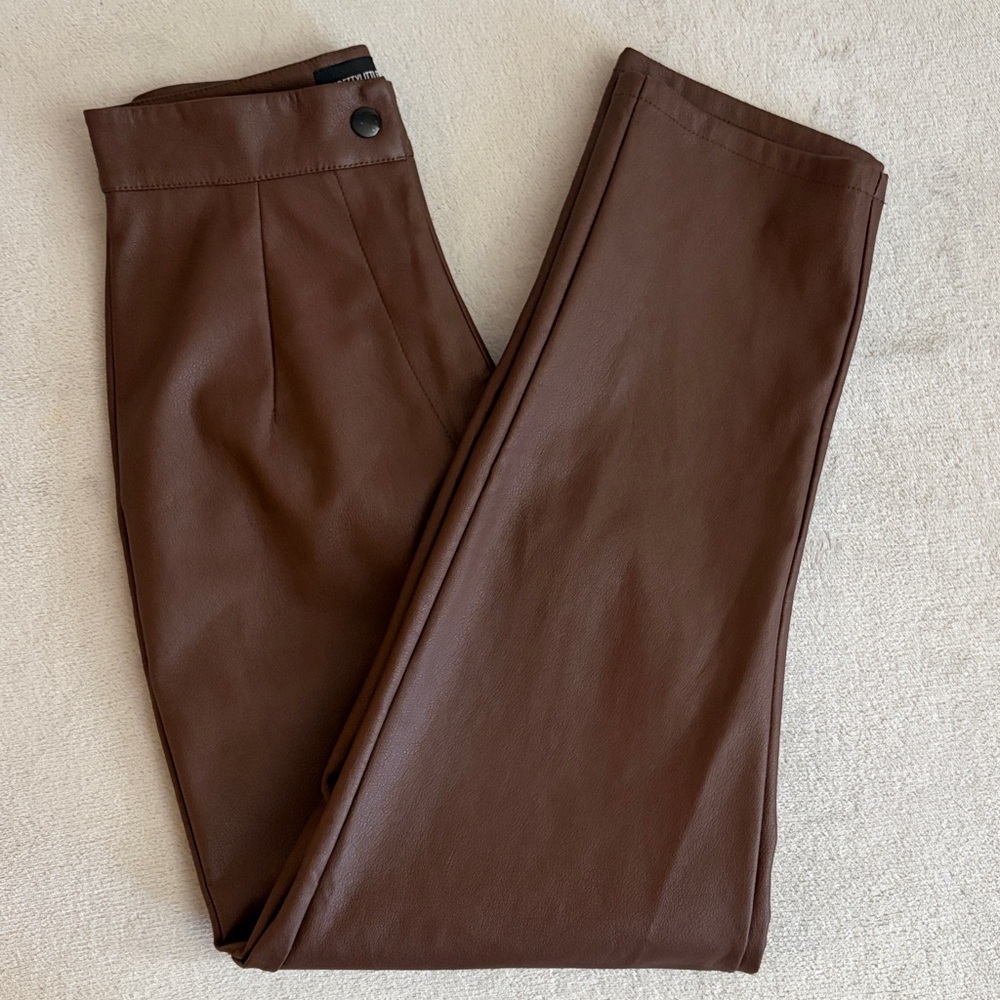 PRETTYLITTLETHING pleather pants